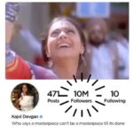 Kajol Instagram – This is a shout out to my Insta fam who have shown love to the reel and real me so much ❤️ ! 
Gratefully, yours Kajol 😘
