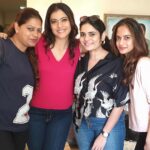 Kajol Instagram - With one set of my work #Devi 's . Who make me look good feel good and share my love for coffee each and everyday come rain or shine. Challenging @madhuridixitnene @renukash710 and @iamsonalibendre to the #Devi challenge. Tell me who ur three devis are and a little bit of why 🤗❤ @electricapplese @largeshortfilms @indianstorytellers