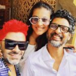 Kajol Instagram – The three Musketeers hard at lunch again …..