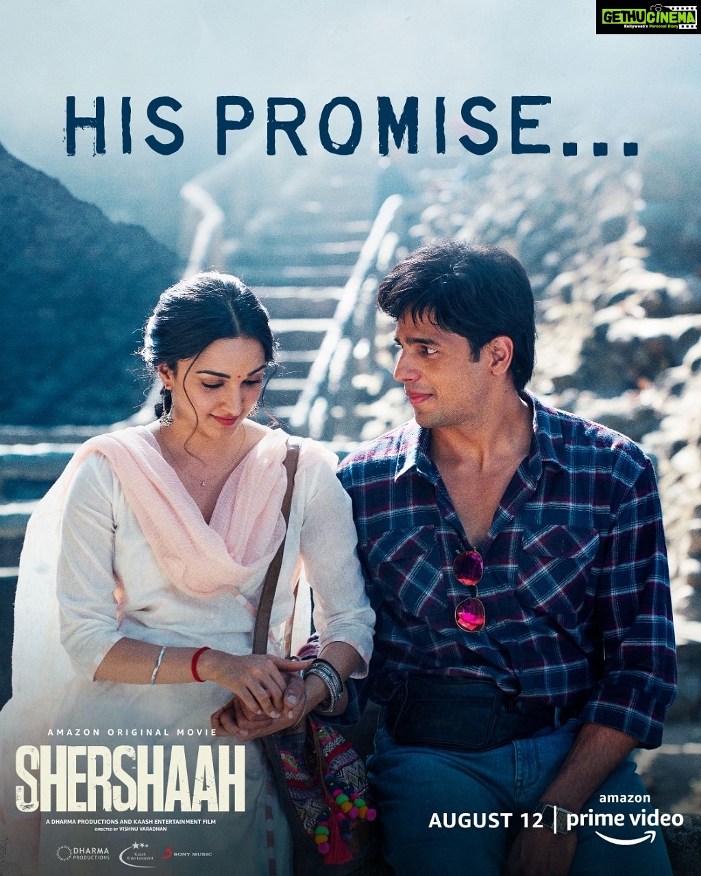 Karan Johar Instagram - A promise that lasted for forever between two hearts. #ShershaahOnPrime releasing on 12th August! #Shershaah @sidmalhotra @kiaraaliaadvani #VishnuVaradhan @apoorva1972 @shabbirboxwalaofficial @ajay1059 @harrygandhi @somenmishra @isandeepshrivastava @primevideoin @dharmamovies @kaashent @sonymusicindia