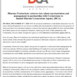 Karan Johar Instagram - Super delighted to announce our newest venture, a talent management agency, Dharma Cornerstone Agency (DCA). We at @DharmaMovies have always thrived for the best and DCA will also serve as a platform to nurture the best, and become an indomitable powerhouse of talent! @apoorva1972 @buntysajdeh