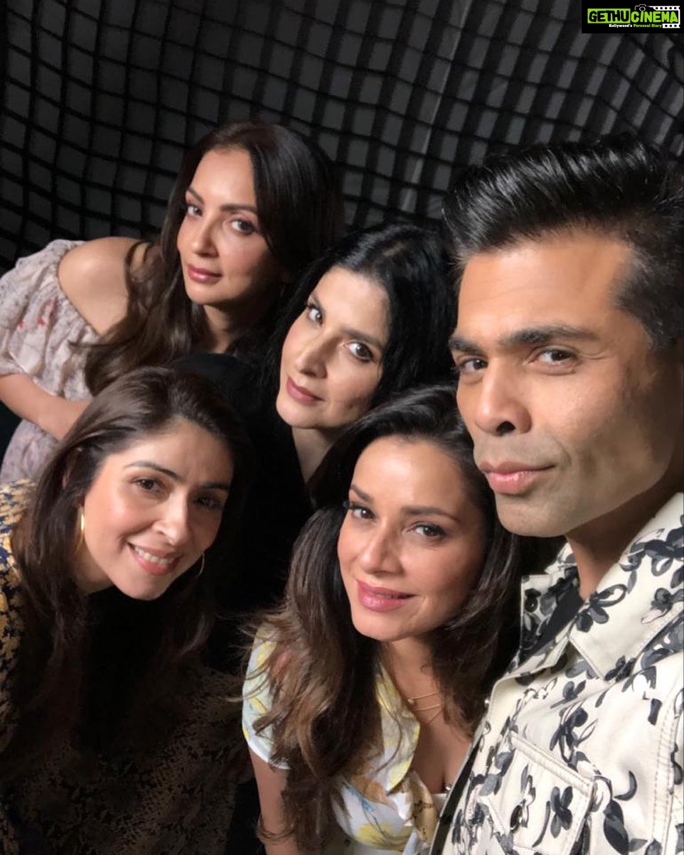 Karan Johar Instagram - A friendship spanning over two decades....we have loved and lived through frivolous fights, emotional breakdowns, party times, morale lows and also so much happiness!!!! The fact that the four of them are on a @netflix_in show makes me so excited and exhilarated for them! Love us! Troll us! But we know you won’t ignore us! Here we are #fabulouslives of these gals! @seemakhan76 @maheepkapoor @bhavanapandey @neelamkotharisoni @dharmaticent @apoorva1972 @aneeshabaig @uttam.domale @mfredcall #fabulouslives