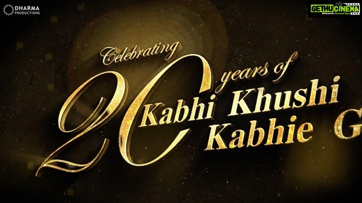 Karan Johar Instagram - It’s going to be 20 years and I still feel the euphoria of having this film release on the big screen and people going to watch it. But I feel the impact sank in for me much later. And that feeling hasn’t stopped ever since. I see all the videos, all the occasions this film’s music is a part of, all the dialogues people have now inculcated in their daily life and of course - the fashion!! At the heart of it, I also see that after all this time - it’s all about loving your...family!❤️❤️ Celebrate #20YearsOfK3G with us this entire week and stay tuned because we have a lot in store for you! @amitabhbachchan #JayaBachchan @iamsrk @kajol @hrithikroshan @kareenakapoorkhan @apoorva1972 @dharmamovies @sonymusicindia