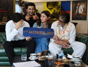 Karan Johar Instagram - It's final! Brahmāstra releases on 4th December, 2020 in Hindi, Tamil, Telugu, Malayalam and Kannada! #Brahmastra

@amitabhbachchan #RanbirKapoor @aliaabhatt #AkkineniNagarjuna @imouniroy @ayan_mukerji @ipritamofficial @apoorva1972 #NamitMalhotra @marijkedesouza @dharmamovies @foxstarhindi @brahmastrafilm