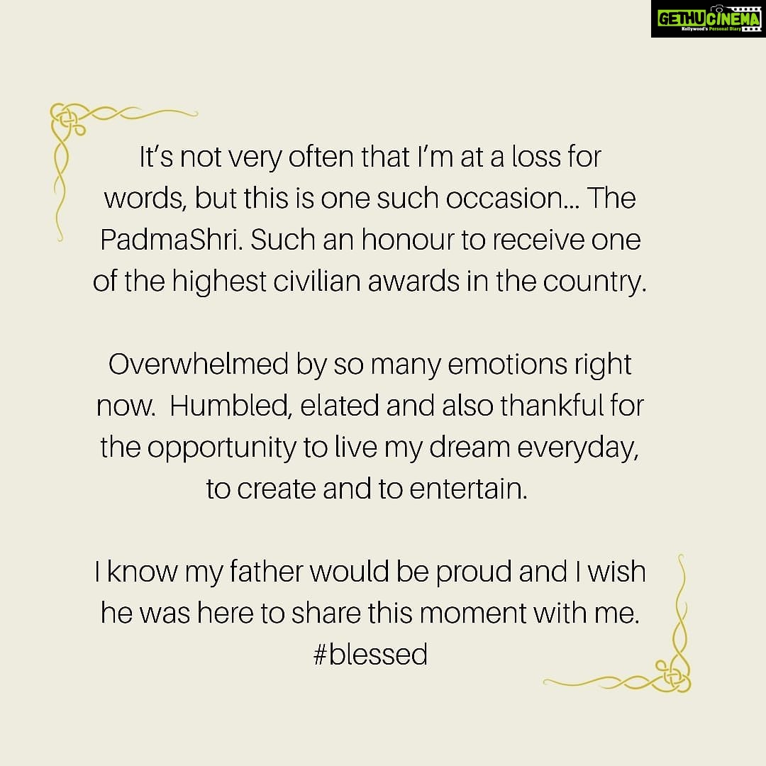 Karan Johar Instagram - #PadmaAwards2020 @PadmaAwards @PIBindia