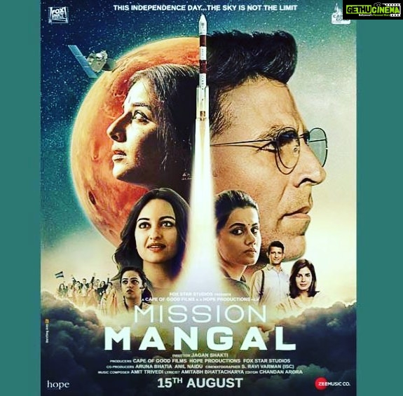 Karan Johar Instagram - I had such a satisfying movie experience watching #missionmangal ! I felt proud and got incredibly moved at the end! Laced with humour this is a big idea and a superbly produced, directed and performed film....I am officially a @balanvidya fan! She is possibly the most relatable actor we have ....identifiable and so effortless with her every beat! She is vulnerable and strong in every beat of the film! The ladies do such an amazing job! All of them make a place for themselves in this box office winner! Kudos to @taapsee @aslisona @iamkirtikulhari #nityamenon and a special mention to @sharmanjoshi for his endearing act! And to @sanjaykapoor2500 for his portrayal of a nagging husband. The silent force of this film is the incredible @akshaykumar ! Letting the ladies take centre stage and still emerging as the backbone of this film! His choice of amazing subjects and his love affair with the box office continues! Congratulations to @foxstarhindi #balki and director #jaganshakti for this LOVELY film! β€οΈππͺβ€οΈπͺπ
