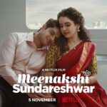 Karan Johar Instagram - Get ready to witness this unique and super cute long distance love story this festive season, with us!❤️ #MeenakshiSundareshwar coming to Netflix on November 5. @apoorva1972 @somenmishra @abhimanyud @sanyamalhotra_ @vivek.sonni @aarshvora @dharmaticent @netflix_in