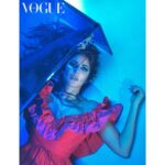 Katrina Kaif Instagram - Your light is ultraviolet 💜 #Vogue #November2019 issue. Photographed by Greg Swales (@gregswalesart). Styled by Anaita Shroff Adajania (@anaitashroffadajania). Hair: Yianni Tsapatori (@yiannitsapatori). Makeup: Daniel Bauer (@danielcbauer). Dress, Alexander McQueen. Chair, Defurn Makeup Credits: Kay Beauty @kaybykatrina Look Breakdown: Eyes - Kay Beauty Smokey Kajal Brows - Kay Beauty Brow Pencil in Hazelnut Lips - Kay Beauty MATTEinee Lipstick in Melodrama Kay Beauty Lip Topper in Cover Girl