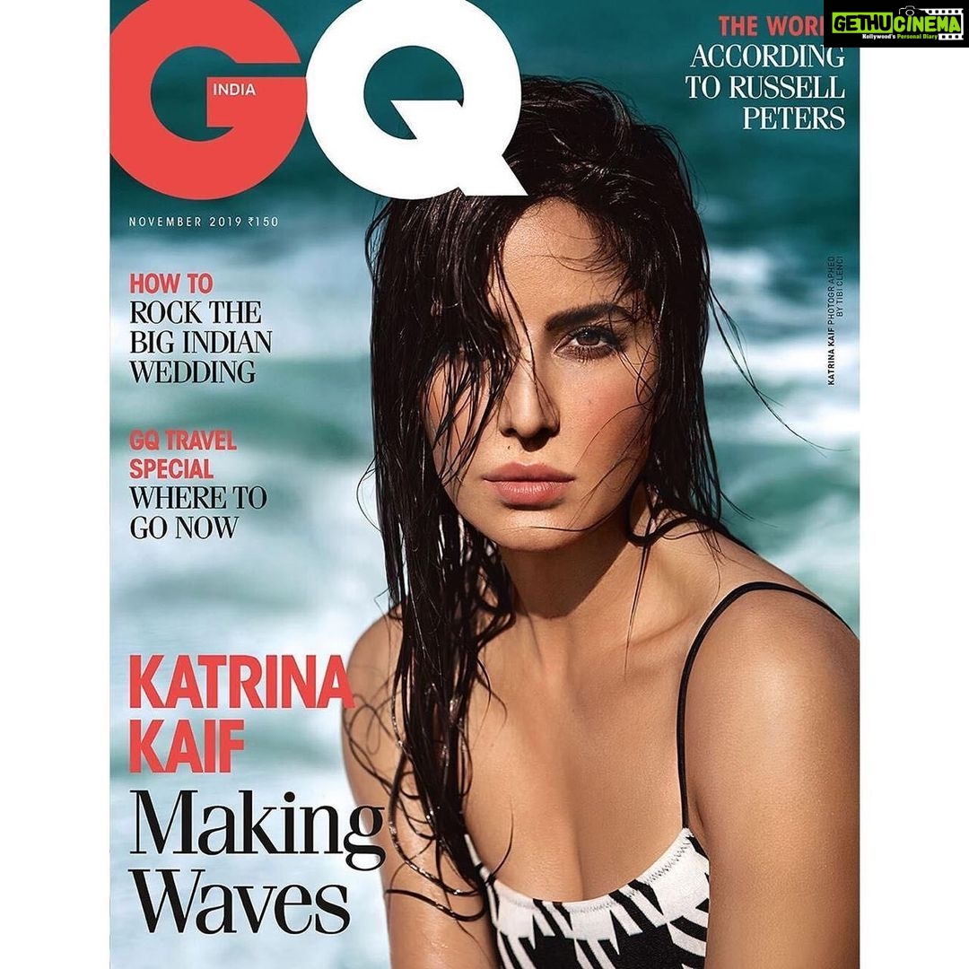 Katrina Kaif Instagram - GQ India November 2019 with @kaybykatrina Issue by @tibiclenci/Anima Creative Management Editor-in-chief: @chekurriengq Stylist: @rahulvijay1988 Writer: @pinkmelon12 Hair: @yiannitsapatori/Faze Management Make-up: @sandhyashekar Assistant Stylist: @ravneetchanna Production: @magzmehta Yacht Courtesy: @xclusiveyachts Stay Courtesy: @ritzcarltondubai ____________________________ Makeup Credits: @kaybykatrina Look Breakdown: Eyes: High Drama Smokey Kajal Brows: Brow Studio Pencil in Hazelnut Lip Liner: Matte Action Lip Liner in Sensational Lip Crayon: MATTEinee Lip Crayon in Wee Hours ____________________________ Swimsuit by Solid & Striped (@solidandstriped) ____________________________