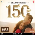 Katrina Kaif Instagram – Thanks to your love, ‘Bharat’ crosses 150 crores over the weekend! 
5th Day Collection: 27.90 Cr* 
Total Collection: 150.10 Cr*

#BharatStrongOn1stWeekend

@bharat_thefilm @BeingSalmanKhan @aliabbaszafar @atulreellife #BhushanKumar @tabutiful @apnabhidu @sonalikul dishapatani @whosunilgrover @norafatehi @iaasifsheikhofficial @nikhilnamit @reellifeproduction @skfilmsofficial @tseries.official