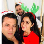 Katrina Kaif Instagram - Merrrrrryyyyyyy christmasssss from...... 🐯🐱and 👨..........have a 🌟🦄❤️💝🎄🎉✨🎈🎄day