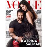 Katrina Kaif Instagram – 🐯 + 🐱 @vogueindia @beingsalmankhan #tigerzindahai 🌟✨🦄 📸@signe_vilstrup 👗my favourite @anaitashroffadajania hair: @danielbauermakeupandhair 💄@rosebelmonte