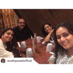 Keerthy Suresh Instagram - Time for some #FamilyTime ❤️ • @revathysureshofficial Dinner together after a long time!! #familytime @keerthysureshofficial @menaka.suresh @nithinnair0587 @iamnyke @revathykalaamandhir