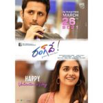 Keerthy Suresh Instagram – Happy Valentine’s Day to all the loving souls out there from team #RangDe ❤️

2nd Single is just around the corner. Stay Tuned! 💫

#RangDeOn26thMarch 

@actor_nithiin @thisisdsp @pcsreeram.isc @venky_atluri @nagavamsi19 @sitharaentertainments @adityamusicindia @shreemani88 #NavinNooli