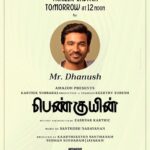 Keerthy Suresh Instagram - So excited to have @dhanushkraja sir launch the Tamil trailer of #Penguin! ❤️ Releases tomorrow! Save the date. 🗓️ #PenguinOnPrime