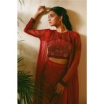 Keerthy Suresh Instagram - There is a shade of red for every woman ❤ Pictures from a recent event at Dubai. Outfit- @snehadraksharamlabel Picture - @rohitsabu M&H - @moovendhar_makeup @hairbyrajabali Styling - @shravyavarma #styledbyshravyavarma