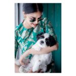 Keerthy Suresh Instagram - Hold me tight, I am still a baby! 🐶 In this beautiful ensemble from @raw_mango 💚 Styled by @shilpageethastyles MUH : @moovendher_makeup @hairbyrajabali Photography : @kiransaphotography #eventdiaries #NYKEdiaries