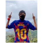 Keerthy Suresh Instagram - Here’s to the GOAT! Take A Bow 🙇‍♀️ #LionelMessi #GOAT @leomessi