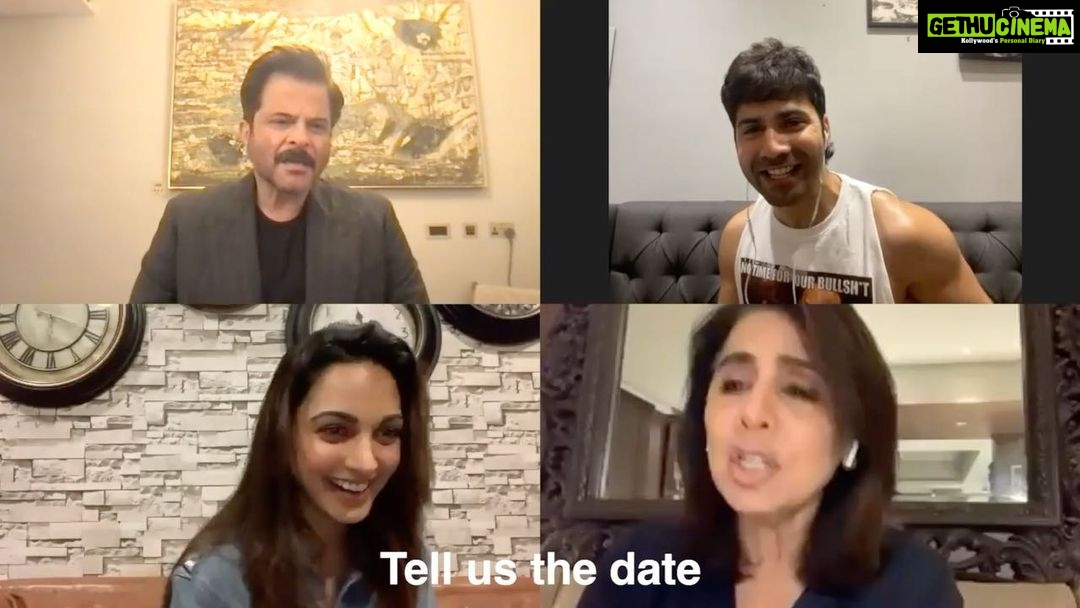 Kiara Advani Instagram - The chaos won’t stop until we find out the release date of #JugJuggJeeyo! Only a few hours to go, stay sharp and see you at 4pm!🚨 @karanjohar @apoorva1972 @ajit_andhare @anilskapoor @neetu54 @varundvn @manieshpaul @mostlysane @raj_a_mehta @dharmamovies @viacom18studios @tseries.official