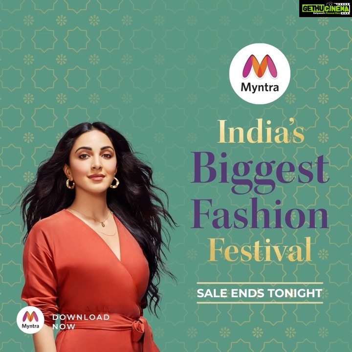 Kiara Advani Instagram - India's Biggest Fashion Festival ENDS TONIGHT! Last chance to shop your favorite festive styles, with only a few hours left of the @myntra Big Fashion Festival. 100% Fashion. Up To 80% Off. Shop Here: www.myntra.com
