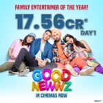 Kiara Advani Instagram - Our baby and labour of love delivers with a bang at the Box Office. 😇 #GoodNewwz in Cinemas Now. Book tickets, link in bio. @akshaykumar #KareenaKapoorKhan @diljitdosanjh @karanjohar @apoorva1972 @shashankkhaitan @raj_a_mehta @somenmishra @zeestudiosofficial @dharmamovies #CapeOfGoodFilms @zeemusiccompany