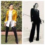 Kiara Advani Instagram - Monochrome or Gold.. Keepin' it Bold😎 @lakshmilehr @makeupbylekha @aasifahmedofficial @savar_9