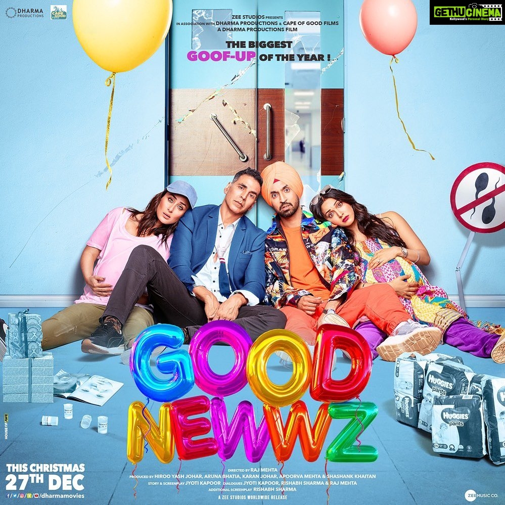 Kiara Advani Instagram - Goof-up se hai pareshaani...khair mata rani ki hai meherbaani! Getting you some more #GoodNewwz today!🙏 @akshaykumar #KareenaKapoorKhan @diljitdosanjh @karanjohar @apoorva1972 @shashankkhaitan @raj_a_mehta @somenmishra @zeestudiosofficial @dharmamovies #CapeOfGoodFilms @zeemusiccompany