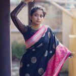 Krisha Kurup Instagram - Thoughts ? . . Styling @stay__slay Photography @bharanikumar_ Outfit @sameenasofficial Jewellery @aaranyarentaljewellery Makeup @makeupby_kiruthiga