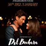 Kriti Kharbanda Instagram - #dilbechara ❤️❤️ Let’s watch this beautiful beautiful movie together. Let’s keep a memory alive. #sushantsinghrajput ❤️ It’s a very very very big day @castingchhabra , a big congratulations on your debut. Can’t wait to see your magic unfold on screen :) @sanjanasanghi96 ❤️ sending u lots of love and happy vibes. Looking forward to watching u on screen, being kizie :)