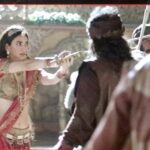Kriti Kharbanda Instagram - Throw back to one of my toughest days at work, and also one of the most cherished. A lot of People said, I’m too “thin” and “tiny” to even carry a sword, let alone fight. Ahem, ahem :) here’s a little treat for ya, don’t mess with #rajkumarimeena :) #housefull4 #throwback #bestdayever