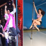 Kriti Kharbanda Instagram - Who does it better!!! 😝😝😝 Chanduuuuu.. tell tell! @pulkitsamrat #pagalpanti #chaandjaan #poledancing #goals