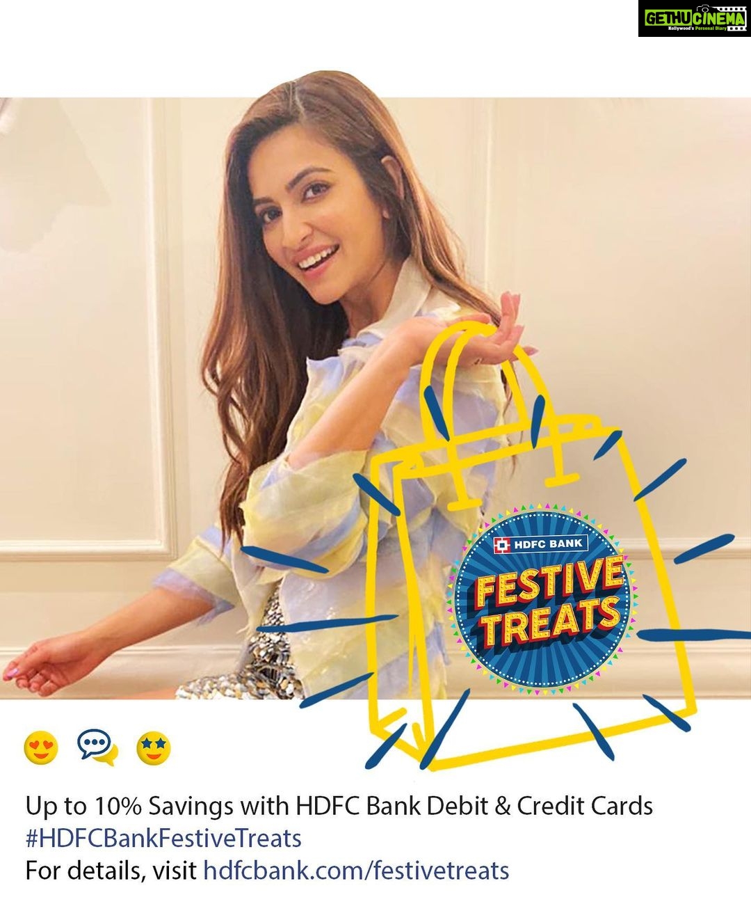 Kriti Kharbanda Instagram - Diwali shopping without my @hdfcbank debit card is a complete no-no! The card makes it so easy to shop for Diwali gifts for fam and friends; just swipe and go. What’s more? This year I’m also saving up to 10% on all my purchases, thanks to HDFC Bank’s #FestiveTreats, and you too can do the same. Follow them to know more about their festive offers. So, go ahead and make every #WishComeTrue this festive season, with #HDFCBankFestiveTreats