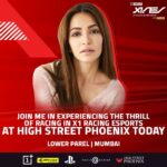 Kriti Kharbanda Instagram - ⚡Come and join me in experiencing the thrill of racing in X1 Racing eSports Season 1 Mumbai Finale today at High Street Phoenix, Lower Parel. #PlayTheRush #X1RacingLeague #x1racingesports @x1racingleagueofficial @avimittalofficial @armaanebrahim @adityaracing @iamabhinandanb