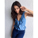 Kriti Kharbanda Instagram - Denim on denim kinda day! 💕 . . . Styled by @ayesha_dasgupta Assisted by @shrutibhadwaj Wearing @forever21_in n @fancypantsthestore . . . . HMU by the fabulous @heemadattani n @the.mad.hair.scientist 💕💕 . . . #ypdphirse #yamlapagladeewanaphirse #31 #august #twodaystogo