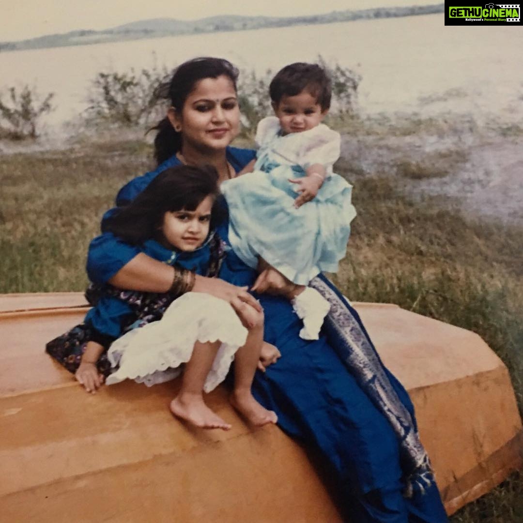 Kriti Kharbanda Instagram - This is my favourite picture of Mama Isha and me. Her arm around me, then and now, and I know she’ll never let go. Her best gift to me has been her best quality, compassion, which I’ve worked very hard towards adapting. She’s someone who’s worked so hard towards helping people and making them happy and I just hope and pray everyday that I’m able to do justice to her upbringing and do exactly the same for everyone around me :) the lil one on the right is my little sister, my baby really, the reason I feel like a mother. And it’s because of her I feel like today is my day too :) @slg.rajni I love you. ❤️❤️ #happymothersday