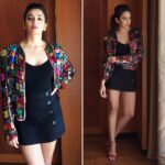 Kriti Kharbanda Instagram – Bling it on, bengaluru! 😍😍 wearing @redempress.label n @zara  styled by the fab duo @rochelledsa n @anishagandhi3 ❤️❤️ HMU by the amaze @pompyhans 💃🏻💃🏻 #veereykiwedding #bengaluru