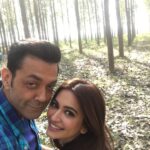 Kriti Kharbanda Instagram – Hello from the woods! @iambobbydeol  #yamlapagladeewana3 #yamlapagladeewanaphirse #amritsar