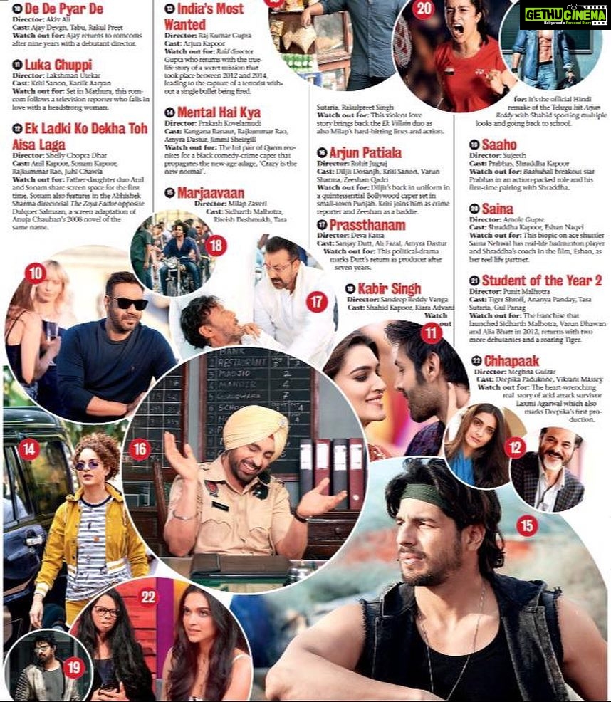 Kriti Sanon Instagram - Looking forward to this new year!! Get ready for Luka Chuppi on 1st March 2019 and Arjun Patiala on 3rd May 2019!! 2019 start looks great!! β€οΈβ€οΈππ»ππ» #DineshVijan @maddockfilms @kartikaaryan @laxman.utekar @diljitdosanjh @fukravarun @rohitjugraj @tseries.official