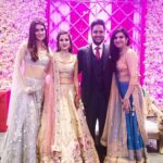 Kriti Sanon Instagram – Last night was so so special!!! My Ayu is married!! Finally!! 🤗🤗❤️❤️ Ayushi and Nitin.. i am so so happy for you guys.. wish you both a lifetime of love, happiness and togetherness!! Love you guys! 🤗❤️❤️😘😘 @ayushi.tayal @10nitin 
Super fun to catch up with my college gang after so long.. felt the same.. maybe better! ;) @kriti_baveja @snowybronco2812 @himanshubist25