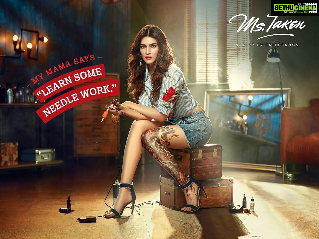 Kriti Sanon Instagram - Girls, itโs time to do what mama says. ๐ #WorldTattooDay @ms.takenfashion