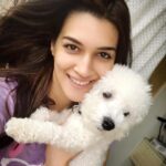 Kriti Sanon Instagram - Mornings like these...🐶🌸💞💞 #Disco