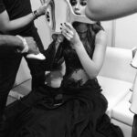Kriti Sanon Instagram - Caught in a #BlackAndWhite moment last night while getting ready for my first hosting gig at #starscreenawards2017 🖤🖤
