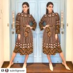 Kriti Sanon Instagram – Brunch ready for #Mami yesterday in @ashhautecouture Styled by @sukritigrover Make Up @adrianjacobsofficial Hair @aasifahmedofficial #sukritigroverforstylecell #kritisanon