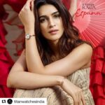Kriti Sanon Instagram - Titan Raga ❤️❤️ #RagaEspana #SpainLove @titanwatchesindia @my_raga #Repost @titanwatchesindia with @repostapp ・・・ With a unique Rose gold case and mother of pearl dial, the Raga Espana timepiece is further embellished with a matching accessory that adds glam to your look. Explore the collection to experience #ThatSpanishFeeling. View the collection here: https://goo.gl/GcZZYs #RagaEspana #TitanRaga #watchesforwomen #Watchesforher #watchesofinstagram #Spanishtyles #SpanishStyle