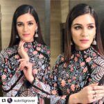 Kriti Sanon Instagram – #Repost @sukritigrover with @repostapp
・・・
@kritisanon 🌸🌸🌸 #sukritigroverforstylecell #kritisanon #bareillykibarfi