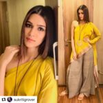 Kriti Sanon Instagram – Last night.. #Repost @sukritigrover with @repostapp
・・・
@kritisanon in @payalkhandwala @elevate_promotions kolapuris @aprajitatoor_thelabel for @bareillykibarfi promotions Styled by @sukritigrover @style.cell #sukritigroverforstylecell #kritisanon #bareillykibarfi Hair @aasifahmedofficial Make Up @makeupbyadrianjacobs