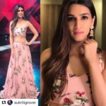 Kriti Sanon Instagram - #Repost @sukritigrover with @repostapp ・・・ @kritisanon 🌸🌸🌸 in @mahimamahajanofficial jewellery @for @bareillykibarfi @danceplus_season_3 Styled by @sukritigrover @style.cell Hair @aasifahmedofficial Make Up @makeupbyadrianjacobs #sukritigroverforstylecell #kritisanon #bareillykibarfi