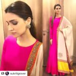 Kriti Sanon Instagram – Think Pink !! In @vasavithelabel Earrings @satyanifinejewels Styled by @sukritigrover @style.cell Hair @aasifahmedofficial Make Up @makeupbyadrianjacobs for @bareillykibarfi Juttis @shilpsutra #bareillykibarfi #kritisanon #sukritigroverforstylecell