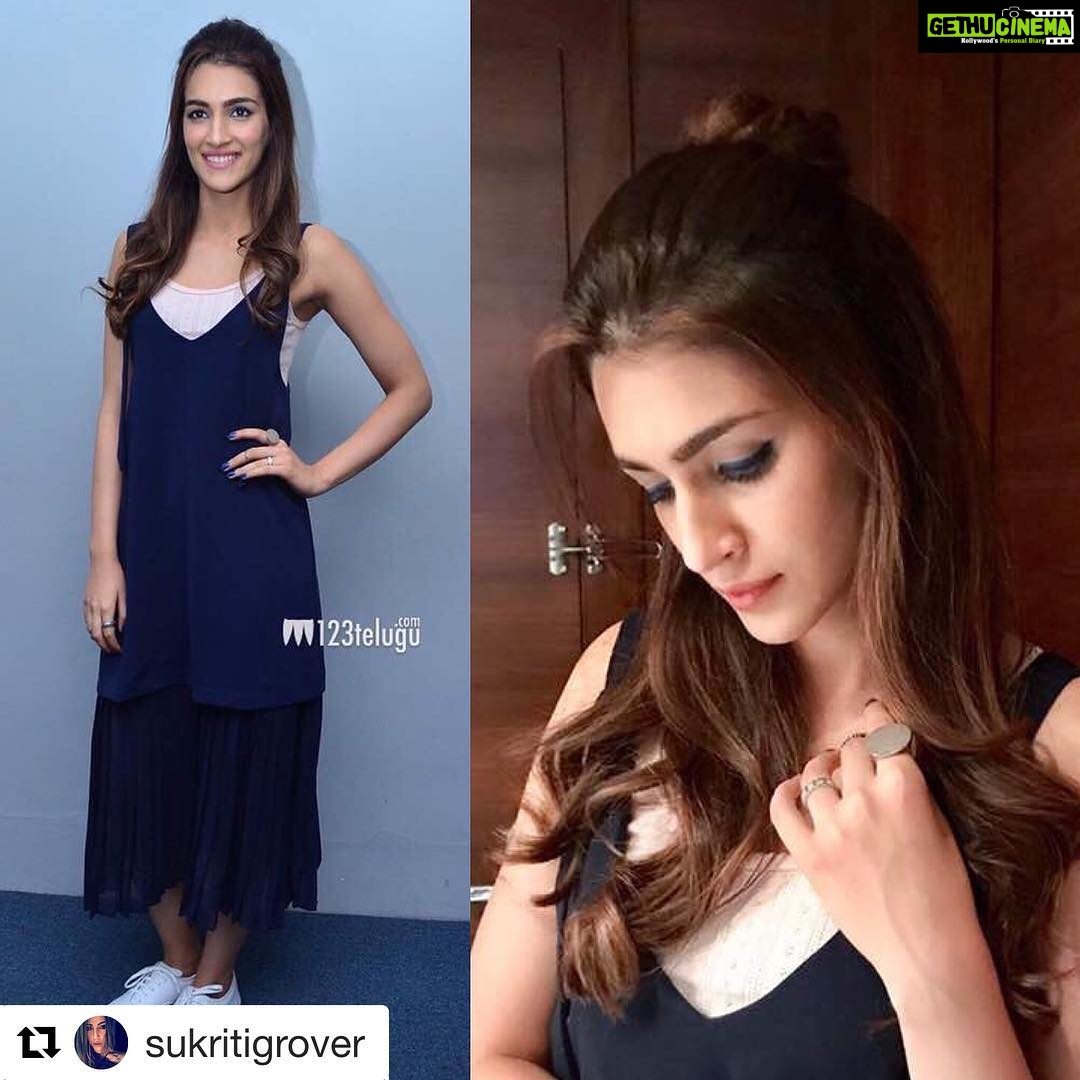 Kriti Sanon Instagram - Yesterday's Promotion Look! ❤️ #Repost @sukritigrover with @repostapp ・・・ @kritisanon in Hyderabad for IPL @raabtaofficial in @madison_onpeddar crop @brandymelvilleusa Styled by @anaitashroffadajania @sukritigrover @style.cell Hair @aasifahmedofficial Make Up @jacobsadrian #kritisanon #raabta #stylecell