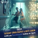 Kriti Sanon Instagram – ‪Launch #MainTeraBoyfriend Song with me and @sushantsinghrajput at 2pm today on Facebook! ‬